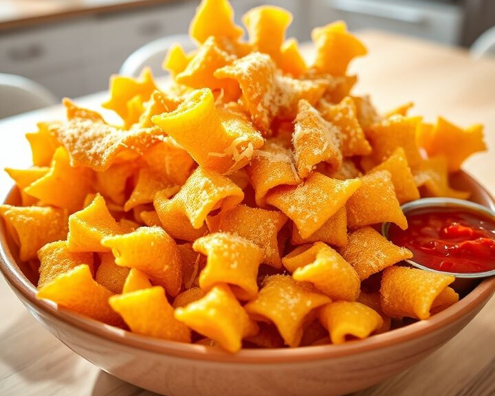 air fryer pasta chips recipe