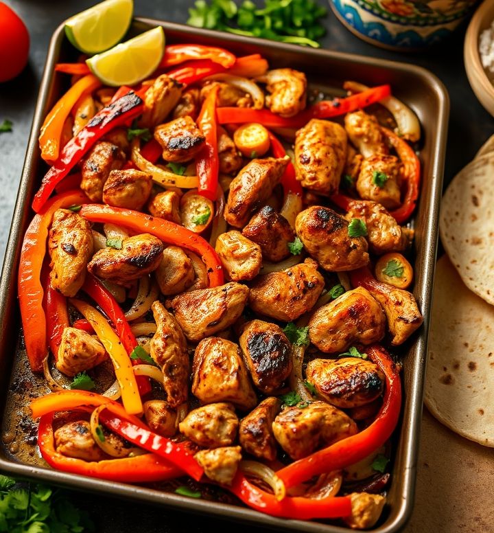 Sheet Pan Chicken Fajitas Recipe
