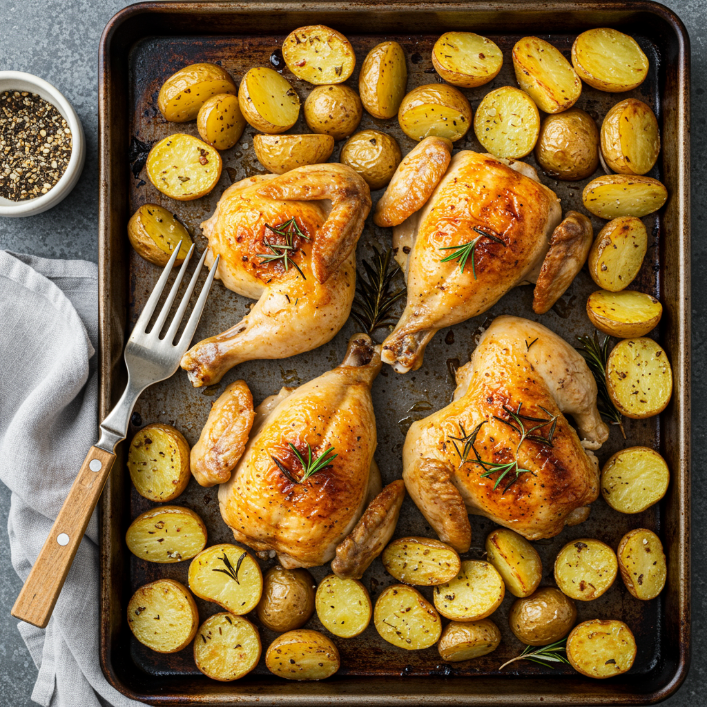 Baked Chicken and Potatoes