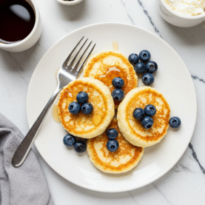 high-protein cottage cheese pancakes